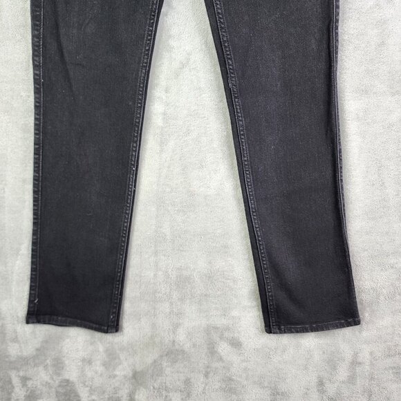 Mens Hollister Black Denim Jeans Slim Straight Advanced Stretch Size 30 X 32 - Picture 2 of 16